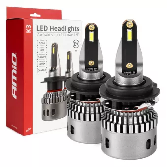 Ampoules LED pour voiture série K3 H7-6 12V 6000K Canbus AMIO 03685