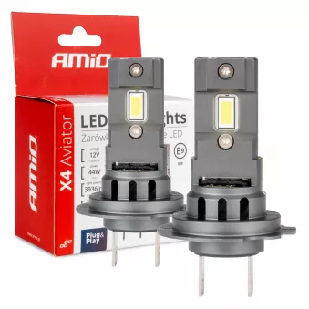 Ampoules LED voiture série X4 Aviator H7/H18 6500K Canbus - AMIO 03764