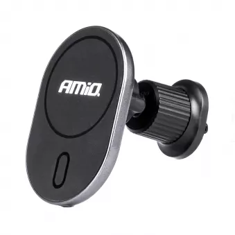 Support de voiture pour téléphone avec chargeur à induction pour grille d'aération My Mag 15W - AMIO 03769