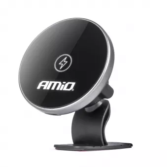 Support de voiture pour téléphone avec chargeur à induction pour tableau de bord My Mag 15W - AMIO 03774
