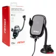 Support de voiture pour téléphone, pare-brise, tableau de bord, chargeur à induction 15W AMIO 03780 - Visuel 3