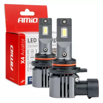 Ampoules LED pour voiture série X4 Aviator HIR2 9012 6500K Canbus - AMIO 03768