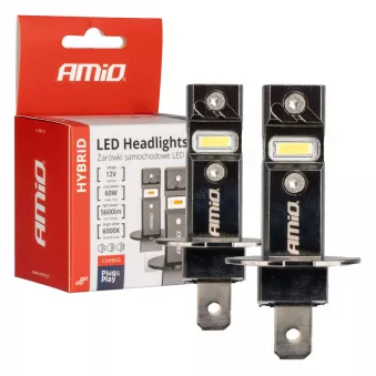 Ampoules LED pour voiture série HYBRID H3 6000K Canbus 60W - AMIO 04113