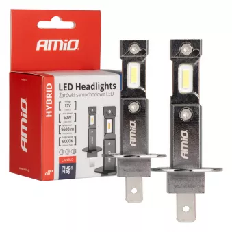 Ampoules LED pour voiture série HYBRID H1 6000K Canbus 60W AMIO 04112