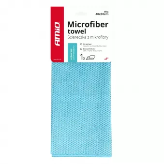 Microfibre pour le lavage et le nettoyage des vitres et de l'intérieur de la voiture 40x60 cm 350 g AMIO 03738