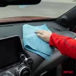 Microfibre pour le lavage et le nettoyage des vitres et de l'intérieur de la voiture 40x60 cm 350 g AMIO 03738 - Visuel 2