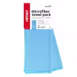 Microfibre sans traces pour le lavage et le nettoyage des vitres, du verre et des miroirs 30x40cm 2 pièces AMIO 03730 - Visuel 1