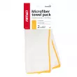 Chiffon en microfibre pour lavage, nettoyage, entretien intérieur de voiture 30x40 cm 2 pièces AMIO 03740 - Visuel 1
