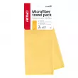 Chiffon en microfibre pour lavage, nettoyage, entretien intérieur de voiture 30x40 cm 2 pièces AMIO 03745 - Visuel 1