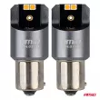Ampoules LED FULL CANBUS PRO PY21W 4x3030 SMD orange 12V 24V - AMIO 03584 - Visuel 2