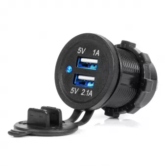 Chargeur de voiture étanche avec ports USB 3.1A 2xUSB 12V 24V AMIO 04216