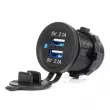Chargeur de voiture étanche avec ports USB 4.2A 2xUSB 12V 24V AMIO 04217 - Visuel 1