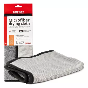 Serviette en microfibre pour séchage de voiture 40x30 cm 550 g AMIO 03981