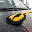 Brosse télescopique pour le lavage de voiture avec 3 têtes interchangeables AMIO 04333 - Visuel 2