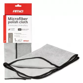 Chiffon en microfibre pour polissage de voiture 30x40 cm 230g AMIO 03975