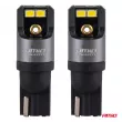 Ampoules LED CANBUS PRO T10 W5W 4x2016 SMD blanches 12V 24V - AMIO 03577 - Visuel 2