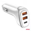 Chargeur de voiture 2x USB-A + USB-C 38W - AMIO 03886 - Visuel 3