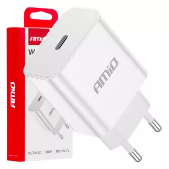 Chargeur secteur 230V 20W USB-C - AMIO 03891