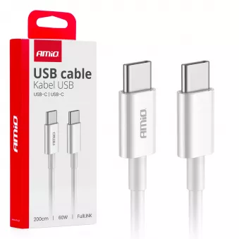 Câble de charge USB-C - USB-C 60W 200cm FullLINK - AMIO 03897