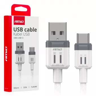 Câble de charge USB-A - USB-C 3A 100cm FullLINK - AMIO 03905