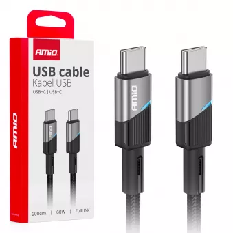 Câble de charge USB-C - USB-C 60W 200cm FullLINK - AMIO 03927