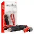 Adaptateur de prise allume-cigare avec sortie pour pinces crocodiles 12V 24V 60cm - AMIO 03802 - Visuel 1