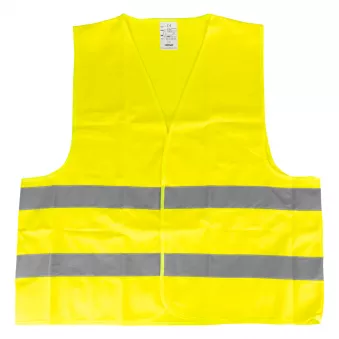 Gilet de sécurité réfléchissant jaune XL avec certificat - AMIO 03934