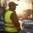 Gilet de sécurité réfléchissant jaune XXXL avec certificat - AMIO 03935 - Visuel 3
