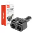 Répartiteur répartiteur prise allume-cigare 2x USB 1x USB-C 12V 24V + voltmètre - AMIO 04173 - Visuel 1