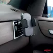 Support de voiture pour téléphone, pare-brise, tableau de bord, grille, réglable AMIO 04136 - Visuel 3