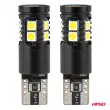 Ampoules LED CANBUS T10 W5W 13SMD 3030 Blanc 12V 24V - AMIO 04259 - Visuel 2