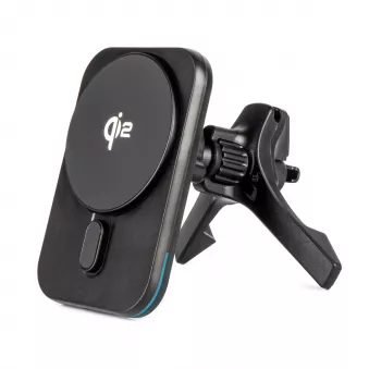 Support voiture pour téléphone pour grille d'aération et tableau de bord avec chargeur sans fil Qi2 15W AMIO 04180