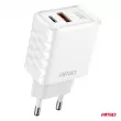Chargeur secteur Quick Charge GaN 38W USB-A + USB-C - AMIO 04287 - Visuel 2