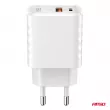 Chargeur secteur Quick Charge GaN 38W USB-A + USB-C - AMIO 04287 - Visuel 3