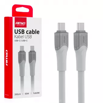 Câble de charge USB-C USB-C 60W 200cm FullLINK modèle X111 transmission de données - AMIO 04292