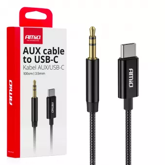Câble audio USB-C vers AUX Mini Jack 3,5 mm 1m - AMIO 04294