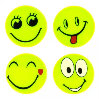 Autocollants fluorescents réfléchissants d'avertissement pour enfants visages AMIO 03941