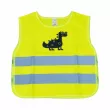 Gilet de sécurité réfléchissant enfant jaune dinosaure AMIO 03936 - Visuel 1
