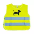 gilet de sécurité réfléchissant enfant jaune chien petit chien AMIO 03937 - Visuel 1