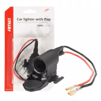 Prise allume-cigare de voiture avec couvercle 12V 24V - AMIO 04128