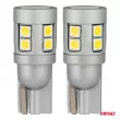 Ampoules LED CANBUS T10 W5W 12 SMD 3030 Blanc 12V 24V - AMIO 04243 - Visuel 2
