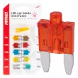 Fusibles automobiles mini avec diode LED 10 pcs. AMIO 04340 - Visuel 1