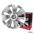 Enjoliveurs de voiture 4 pièces ensemble Energy argent 16 pouces BOÎTE COLORÉE AMIO 5790 - Visuel 3