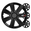 Enjoliveurs de voiture 4 pièces ensemble GTX noir carbone 14 pouces BOÎTE COLORÉE AMIO 2741 - Visuel 1