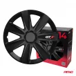 Enjoliveurs de voiture 4 pièces ensemble GTX noir carbone 14 pouces BOÎTE COLORÉE AMIO 2741 - Visuel 3