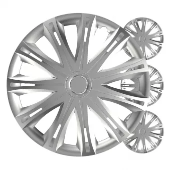 Enjoliveurs de voiture 4 pièces ensemble Spark argenté 13 pouces boîte colorée AMIO 0962