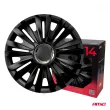 Enjoliveurs de voiture 4 pièces ensemble Royal noirs 14 pouces BOÎTE COLORÉE AMIO 6155 - Visuel 3