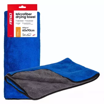 Serviette pour sécher la voiture 800gsm 60x90cm AMIO 04488