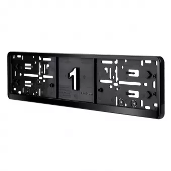 Cadre de plaque d'immatriculation noir élastique PREMIUM UE/DE - AMIO 04780