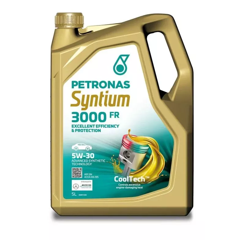Huile moteur 5W-30 SYNTIUM 3000 FR – 5L PETRONAS 70260M12EU